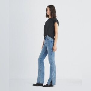 Rag & Bone Peyton High Rise Bootcut Jeans Summers Wash Size 25 Ankle Slit